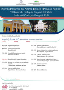 locandina VIII Corso sulle cardiopatie congenite dell’adulto PAZIENTI