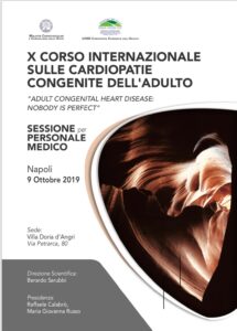 locandina X Corso sulle cardiopatie congenite dell’adulto